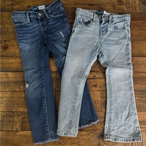 Two pair of toddler girl denim jeans from Old Navy size 4T